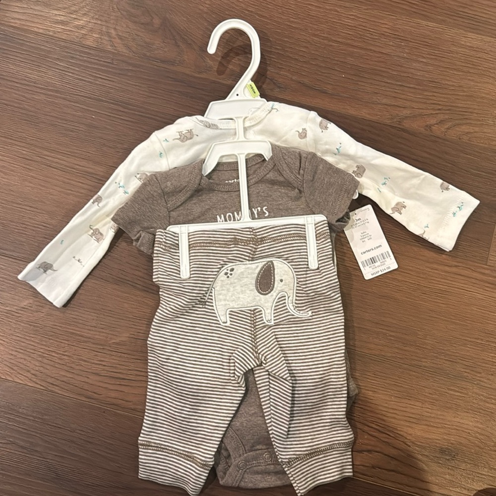 3 piece Carters Set 3 Months Gender Neutral